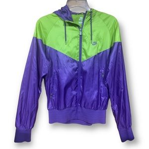 The Windrunner by Nike Green and Purple